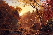 Frederic Edwin Church Autumn in North America painting